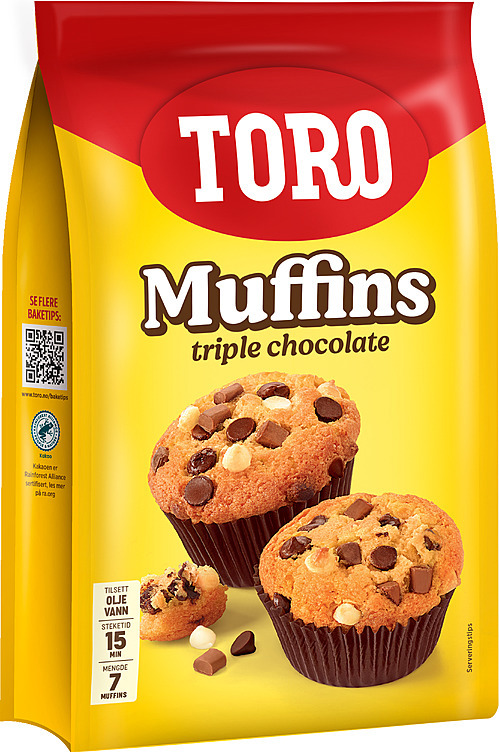 Toro muffins triple chocolate chip   293g