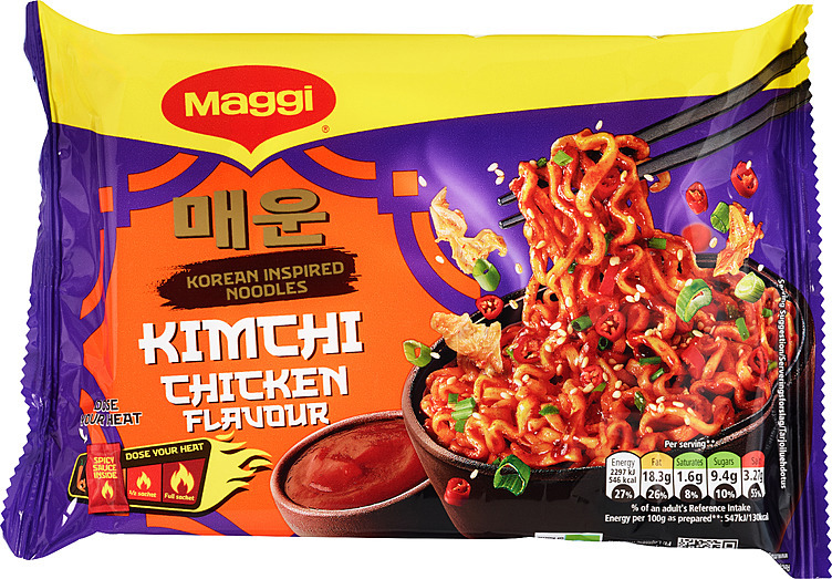 Maggi korean noodles kimchi chicken  130g