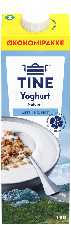 Yoghurt naturell 1,5%  1kg
