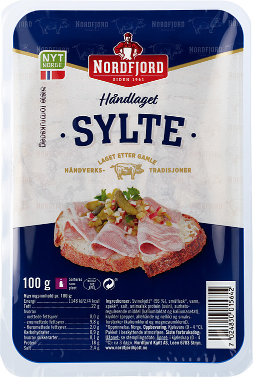Sylte oppskåret  100g