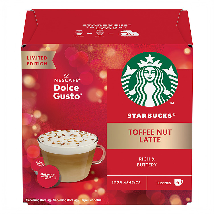 Starbucks toffee nut latte   12x127,8g