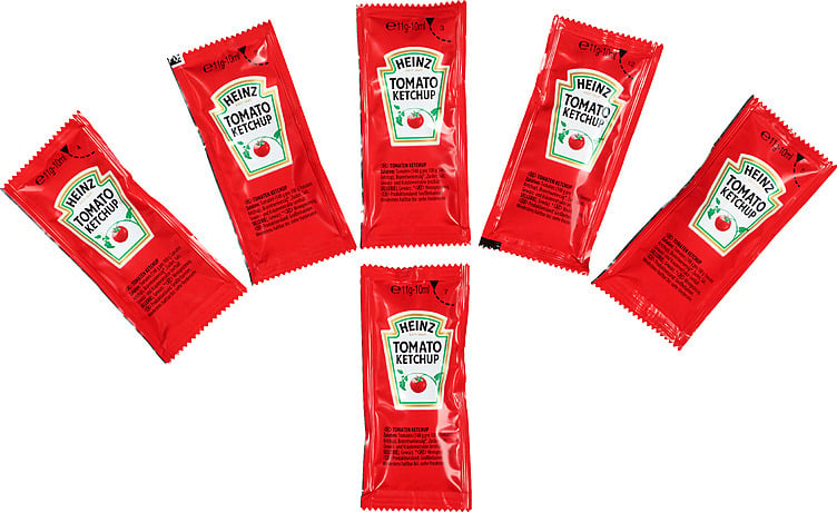 Heinz tomatketchup kuvert  200x11g