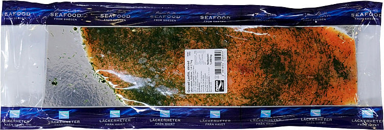 Laksefilet gravet skivet asc   ca1,3kg