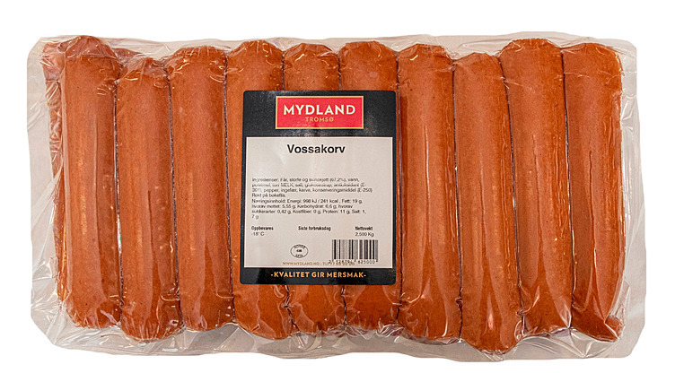Vossakorv skinnfri frys  2xca2,5kg  kg