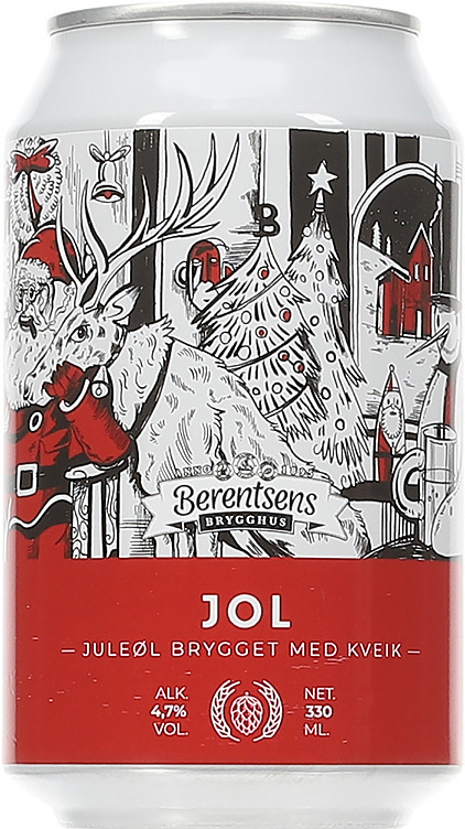 Jol juleøl med kveik  4,7%   24x33cl