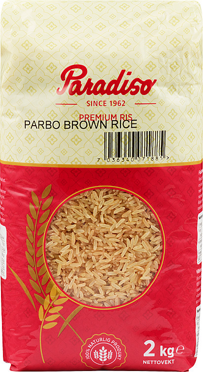 Fullkornsris brun paraboiled  2kg