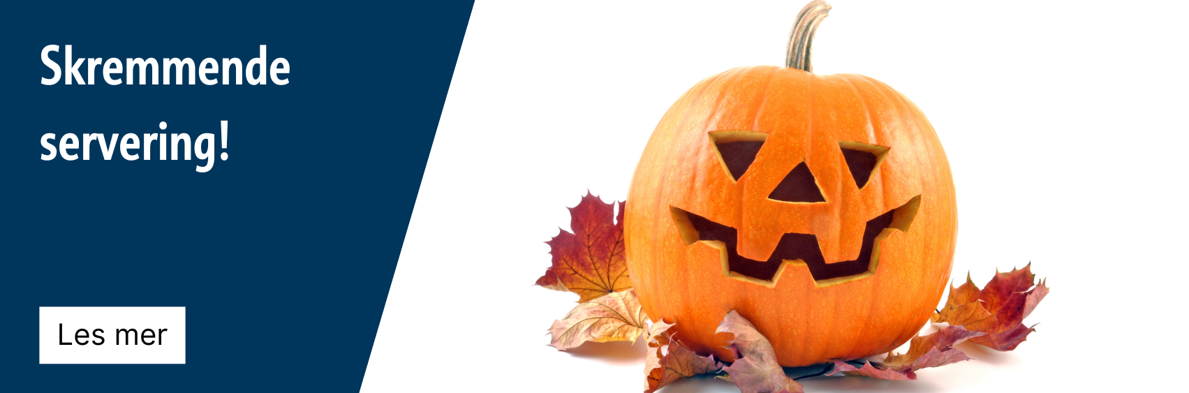 Halloween-gresskar og løv