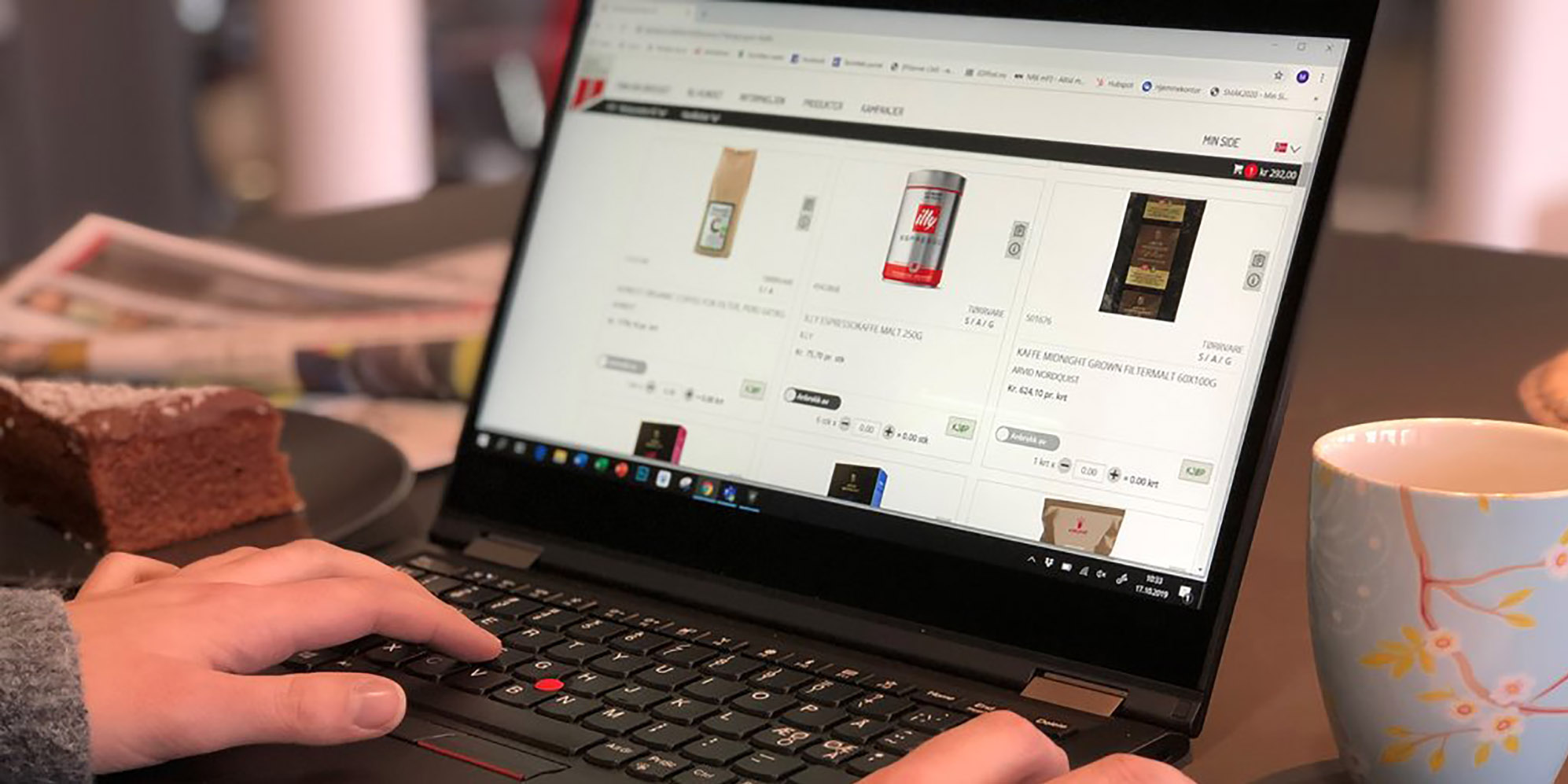Offline funksjonalitet i nettbutikken