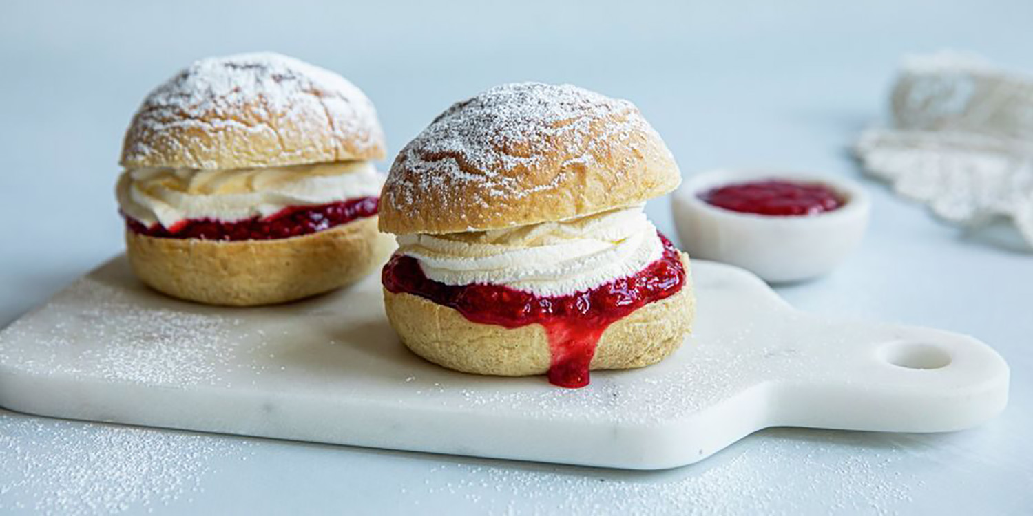 Deilige fastelavnsboller med krem