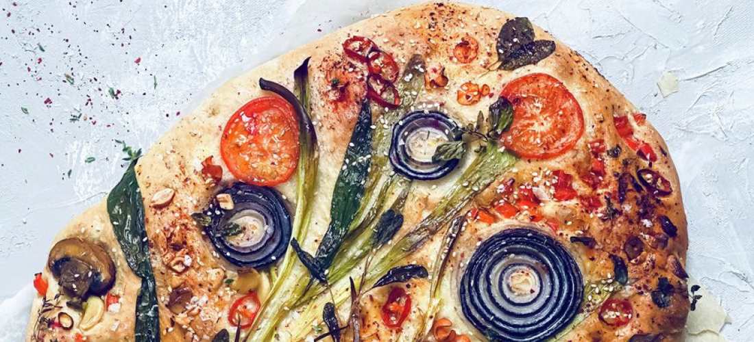 OPPSKRIFT - Focaccia med blomster