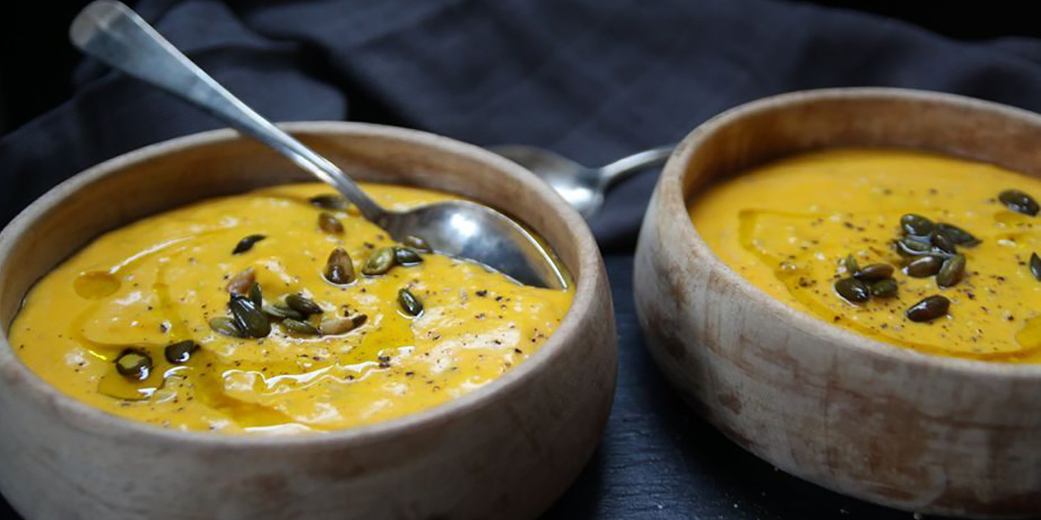 OPPSKRIFT - Gresskarsuppe med byggryn