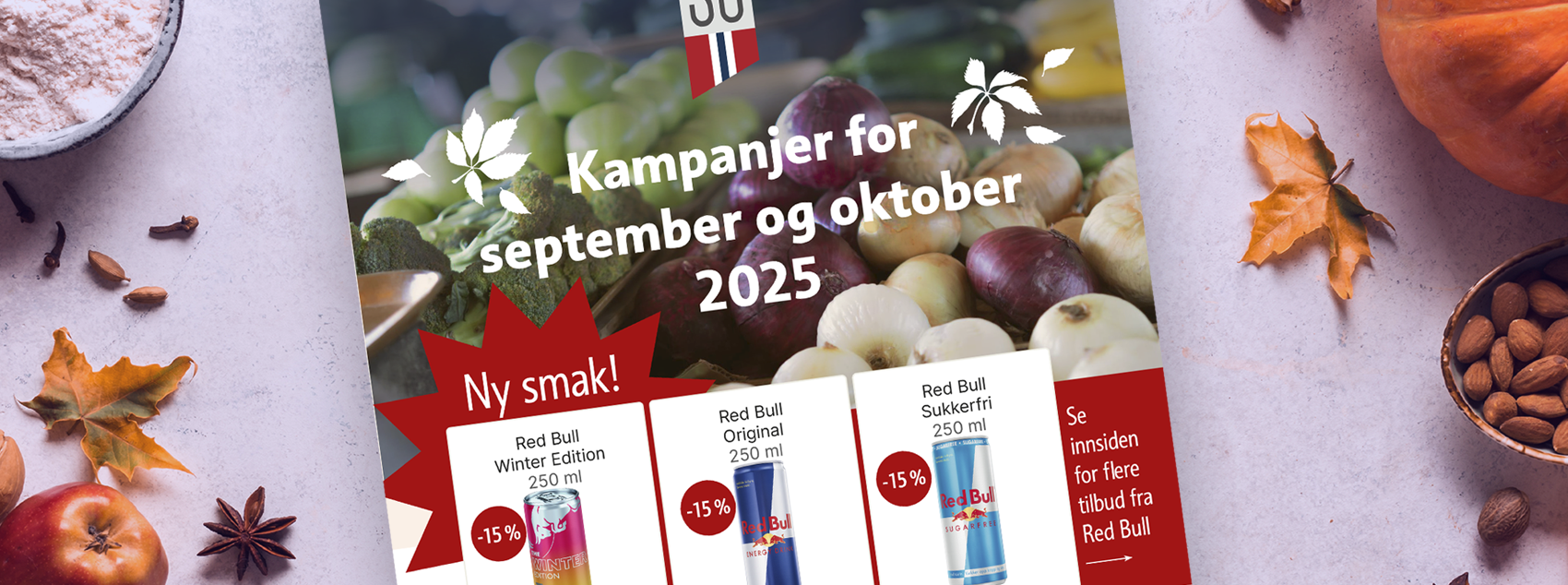 Bilde av kampanjeavis for september og oktober 2025