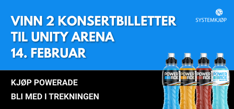 Kjøp ett eller flere brett med Powerade og bli med i trekningen!